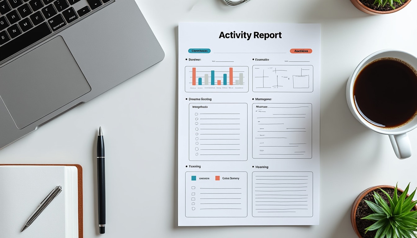 découvrez comment une mise en page claire structure efficacement votre rapport d'activité, facilitant la lecture et la compréhension des informations clés.